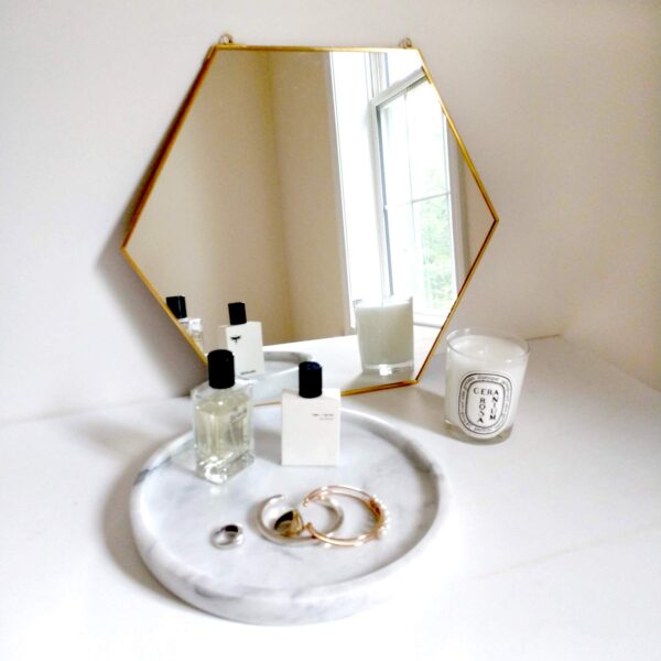 Hexagon Wall Hanging  Mirror 9.5x11" - Image 4
