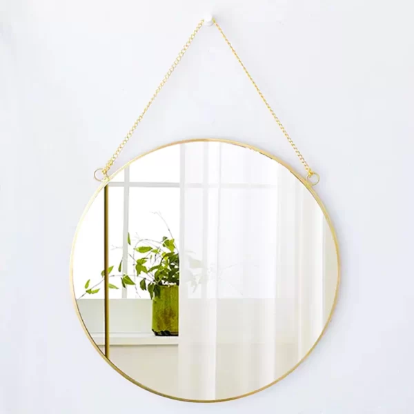 Round Wall Hanging Mirror 10x10" - Image 3
